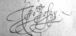 Signature of Robert Jossy